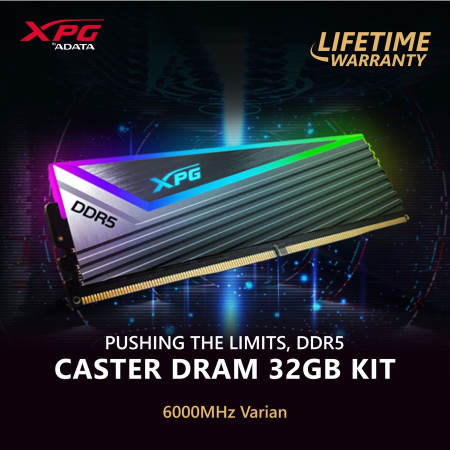 RAM ADATA XPG CASTER RGB 32GB KIT (2x16GB) 6000MHz DDR5 | PC 6000