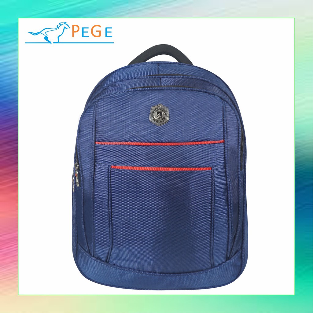 PG 9788 - Tas punggung backpack dengan slot laptop  model ransel polo untuk pria wanita unisex