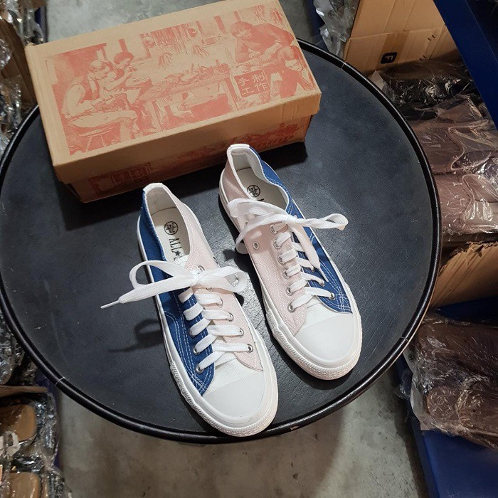 AGI2886 Sepatu Sneakers Wanita Fashion Import Two Color Canvas Ready Jakarta Bisa COD (With Box)