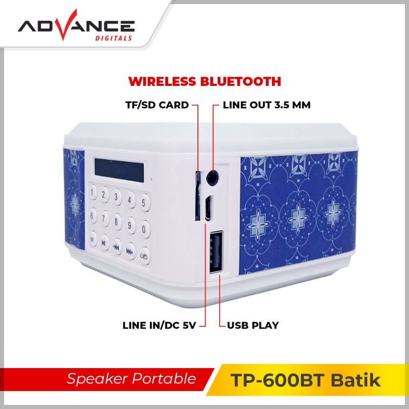 Speaker bluetooth advance tp600 advance tp 600