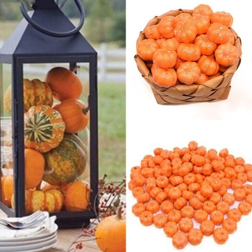 Preva 50pcs Simulasi Labu Dekorasi Pesta Home Decor Props Halloween