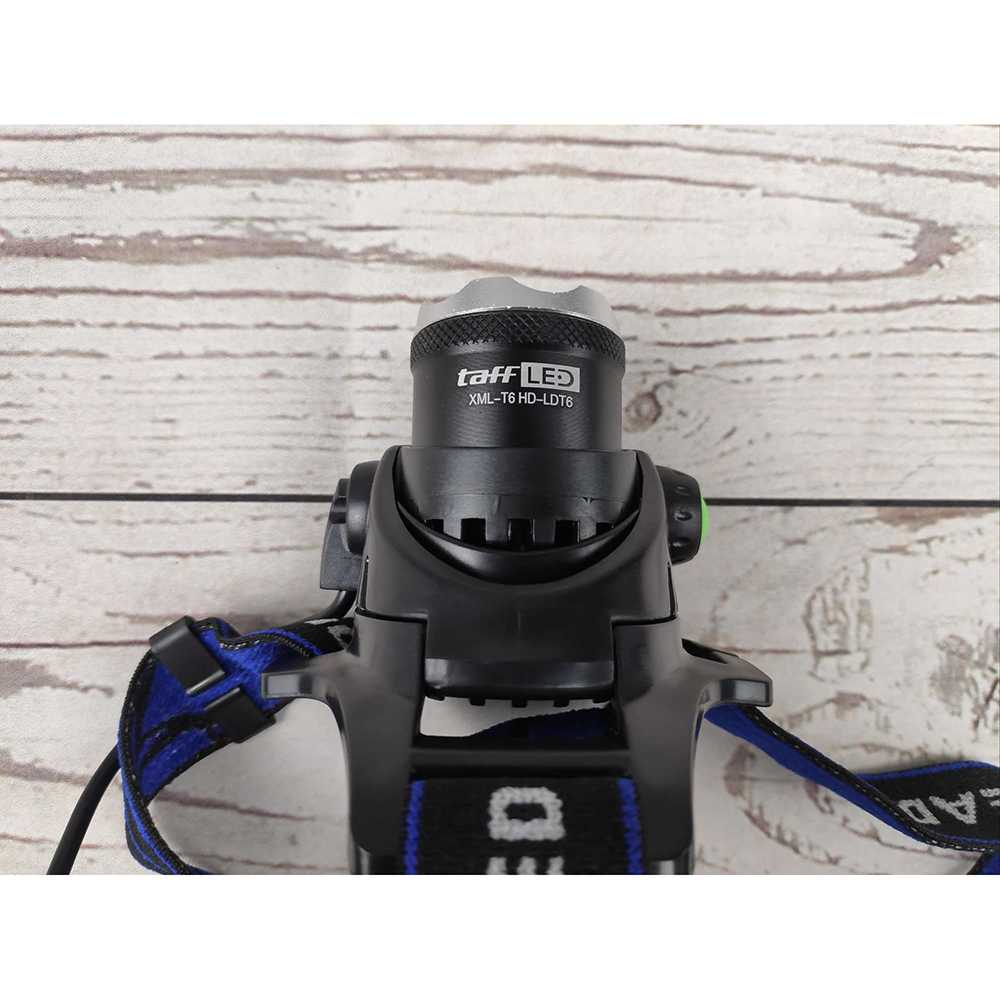 High Power Headlamp 1 LED Cree XML-T6 / Senter Kepala Super Terang Cahaya Putih Luby Tahan Lama / Lampu Senter Kepala LED Terang Anti Air / Senter Kepala Zoom Mata Kucing Usb High Power Bagus Berkualitas / Senter Kepala LED Jarak Jauh Cas Murah Original