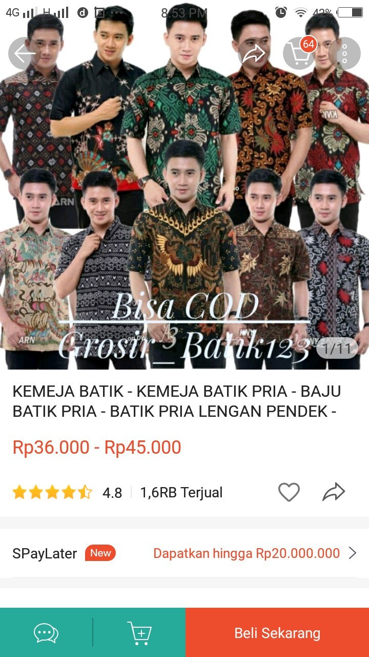 Promo Kemeja Batik Lengan Pendek Masa Kini Termurah Dan Terbaru