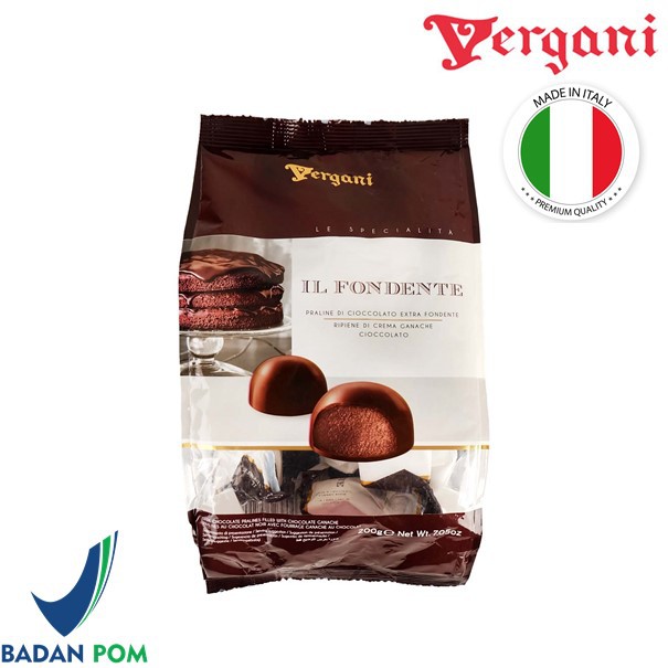 

Vergani Il Fondente / Dark Chocolate with Chocolate Cream 200gr