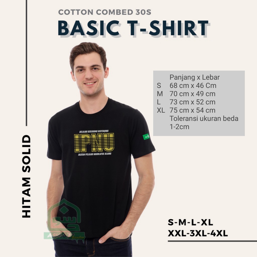 Kaos Baju Distro Kaos IPNU Cotton Combed 30s Premium / Kaos Keren / Kaos Unik / Kaos NU Pelajar