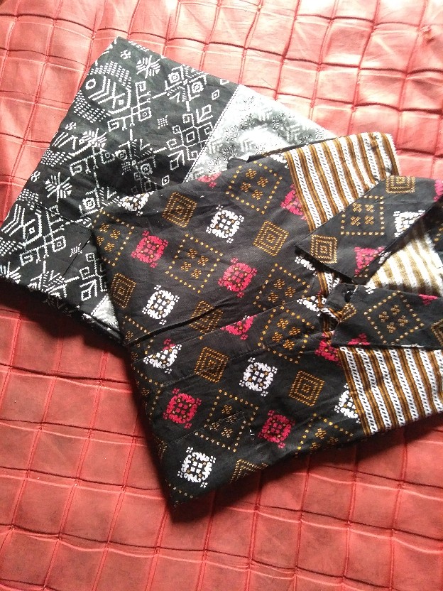 Batik Pria Lengan Panjang Batik Azmil Hrb026 Motif Keratonan Kode 002 Size M L Xl Xxl Reguler