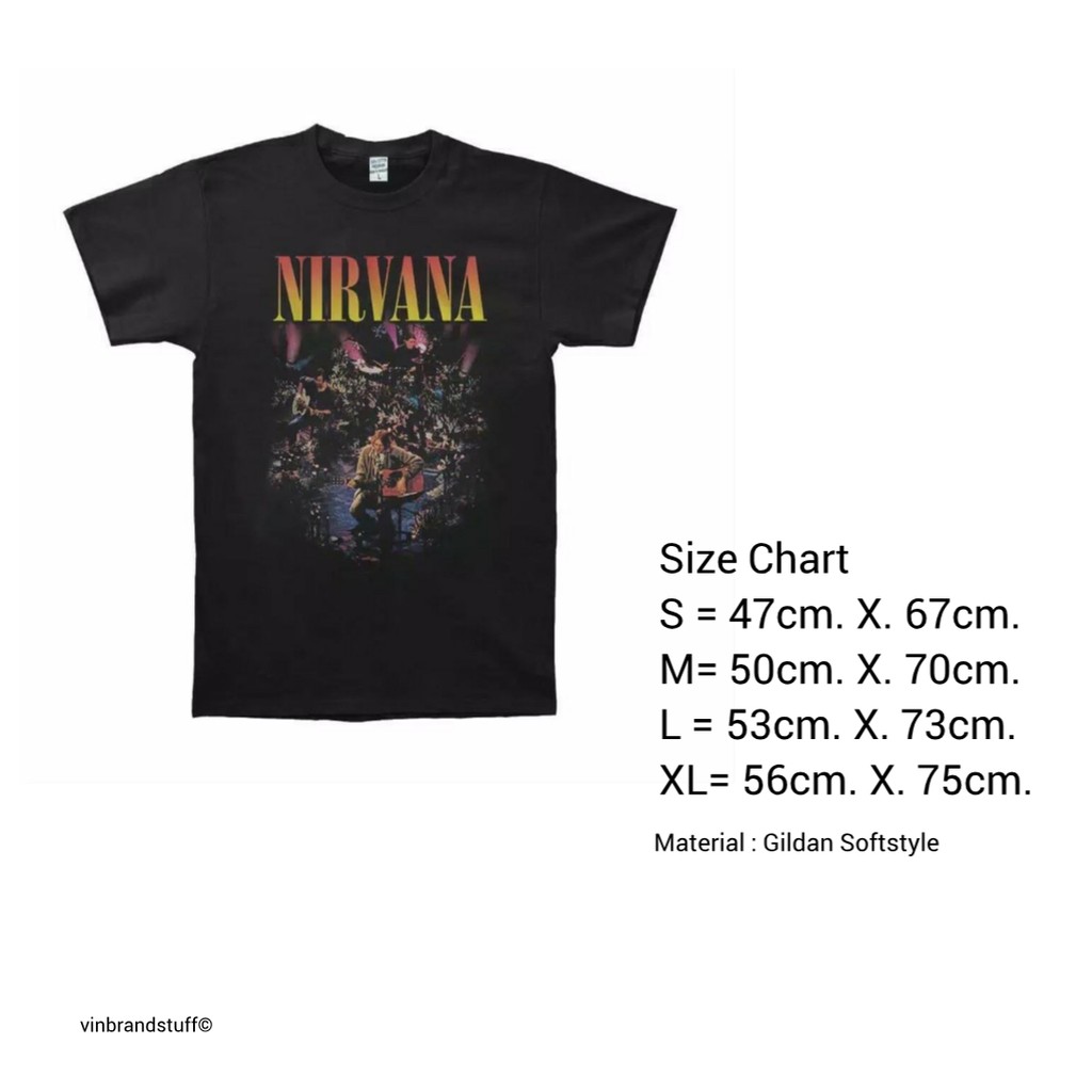 Nirvana Tshirt / Kaos / Baju Official Merch Band Original