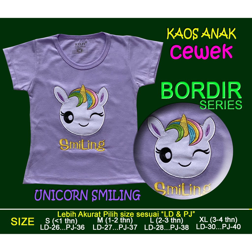 KELFI NEW PRODUCT BAJU  KAOS  BAYI  ANAK CUTE UNICORN 