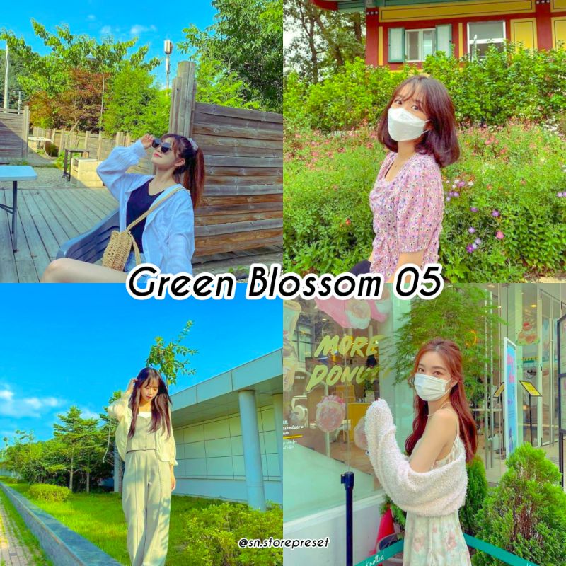 20+ PRESET LIGHTROOM GREEN BLOSSOM SERIES // GREENLIGHT VIBES For IOS &amp; Android