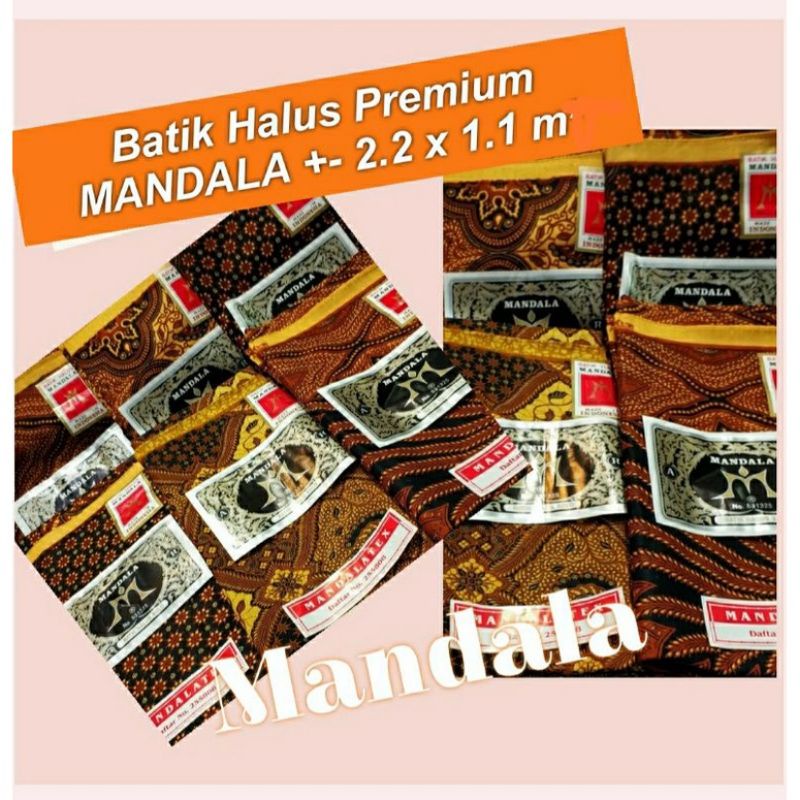 Grosir Kain Panjang Bahan Batik Mandala Halus 2.2 x 1,1M