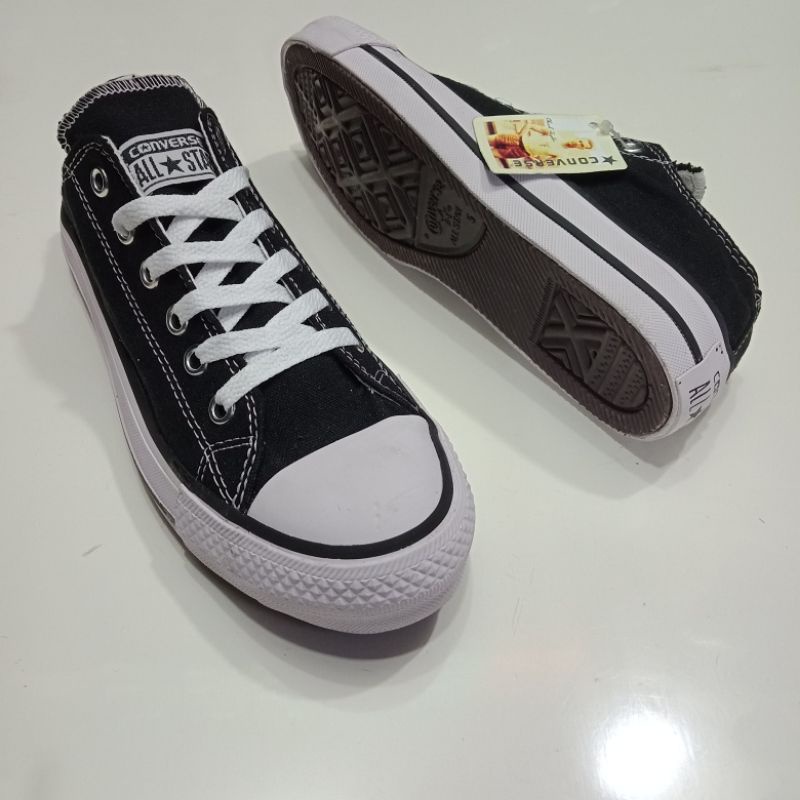 Sepatu All Star Converse Hitam Putih + Box