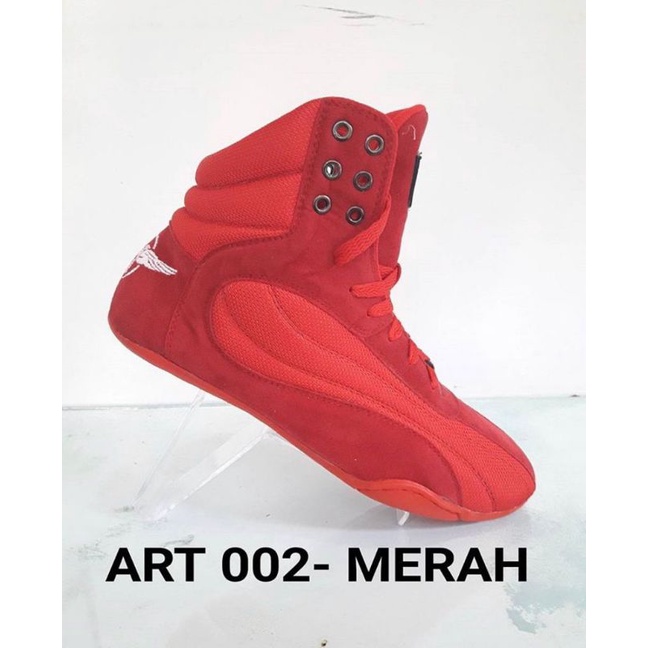 sepatu gym fitness art 002 merah onemore