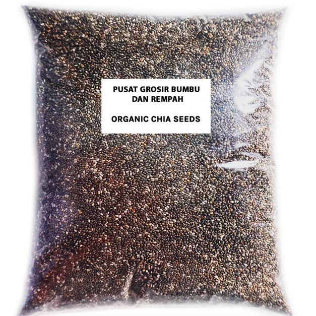 

CHIA SEEDS 1 KG - ORGANIC CHIA SEEDS MEXICO 1 KG- ORGANIC PREMIUM BLACK CHIA SEEDS MEXICO 1 KILOGRAM - BIJI CHIA SEEDS SUPER FOOD - HARGA GROSIR