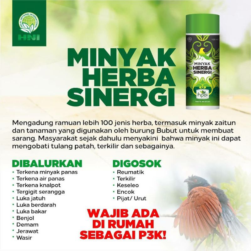 minyak herbal sinergi hpai
