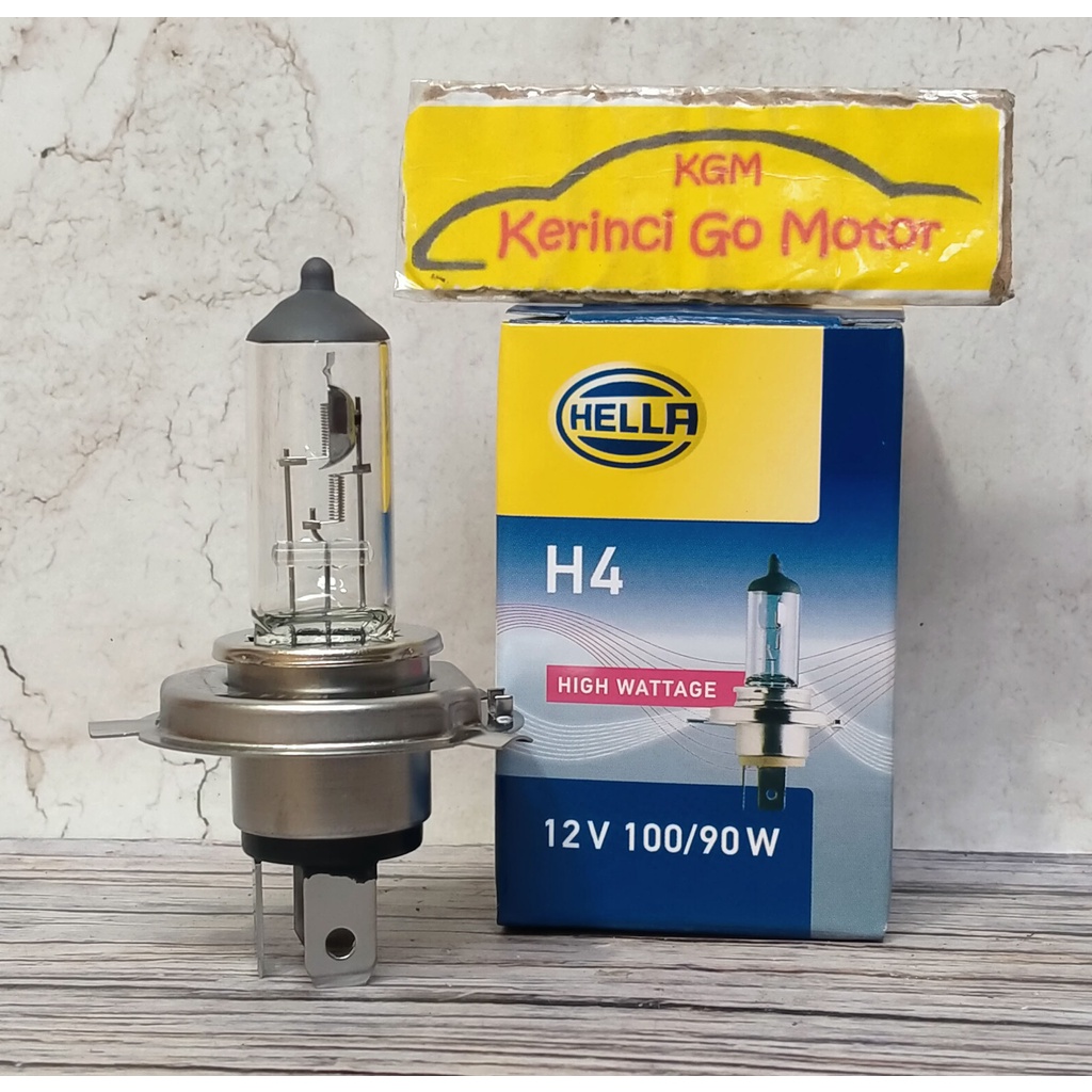 HELLA BOHLAM LAMPU HALOGEN H4 12V 100/90W 8GJ 178 555 631