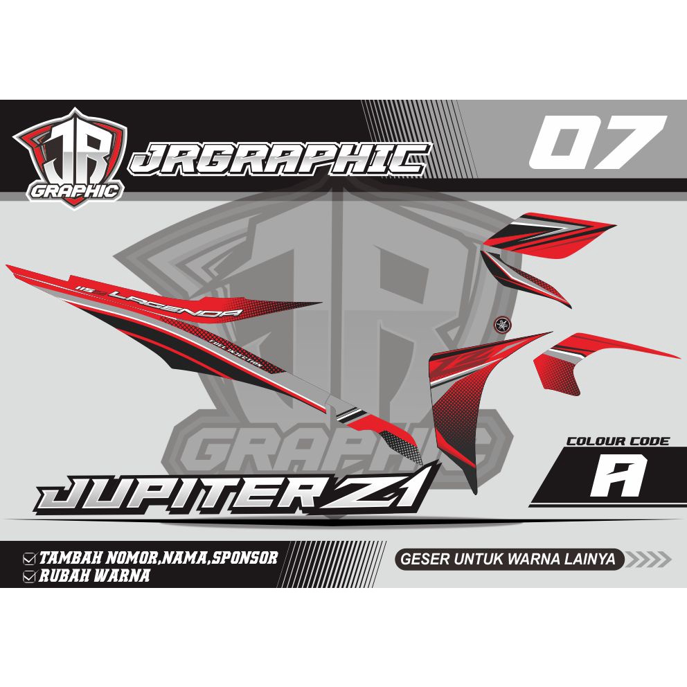 STRIPING JUPITER Z1 LAGENDA MALAY VARIASI-STRIPING JUPITER Z1 KEREN SEMIFULL