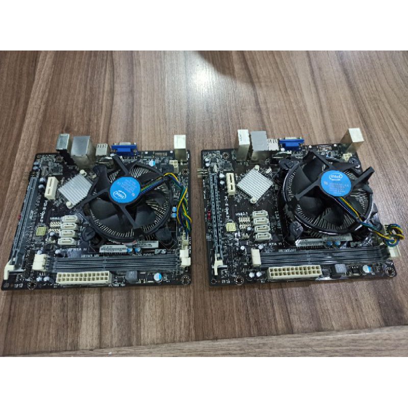 Paketan murah motherboard ECS h61 proce Intel Pentium G2020-G2030 soket 1155 gen 3 plus fan ori