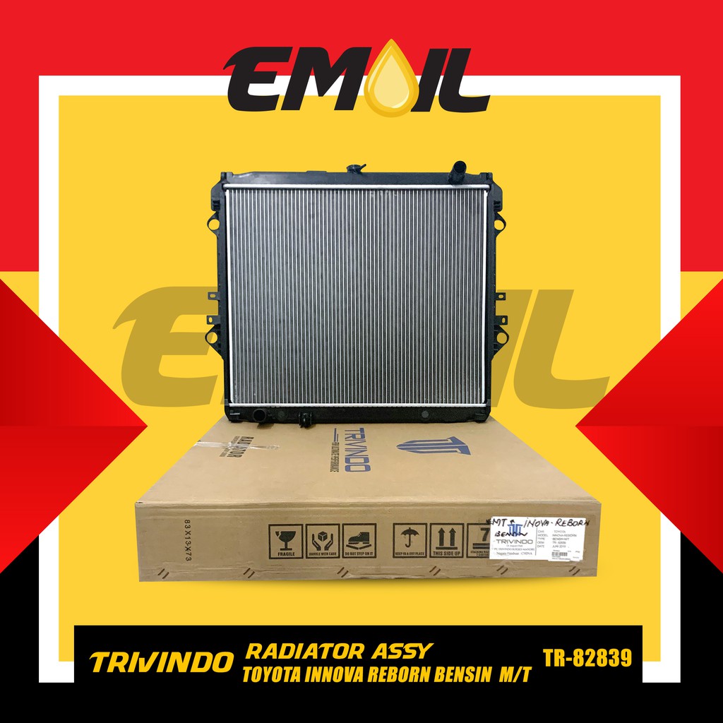 Radiator assy Innova Reborn Bensin MT manual TR-82839 merk Trivindo