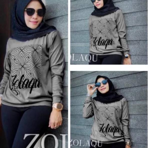 ✡B7 COD Termurah terlaris kaos wanita Zolaku kaos putih zolaqu abu kaos zolaqu Jaya fashion top ✡ ✡