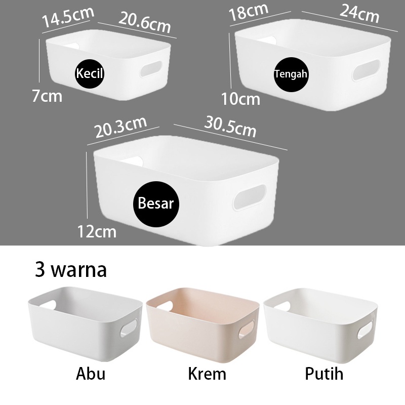 STORAGE BOX ORGANIZER / KOTAK PENYIMPANAN SERBAGUNA / KOTAK SKINCARE / KERANJANG MAKANAN