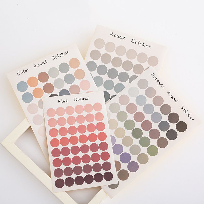 

1 lembar stiker dot lingkaran morandi macaron aesthetic