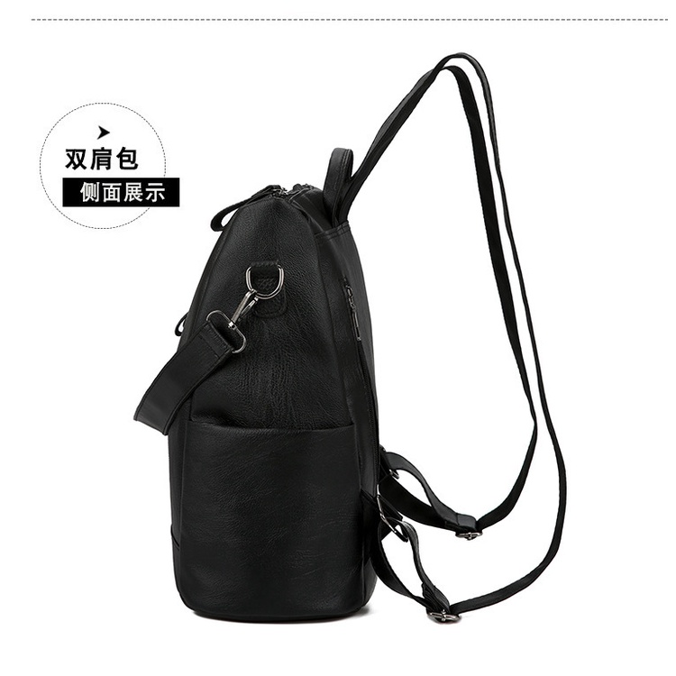 Tas Ransel Wanita Multifungsi Korean Style Fashion Kasual Kulit PU Tas Ransel Wanita Tas Tote Tas Kuliahan dan Sekolahan Tas Fashion Simple Kekinian AZGALERY / COD / T258