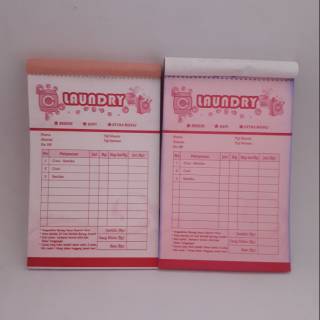 Nota Laundry Rangkap Non Custom