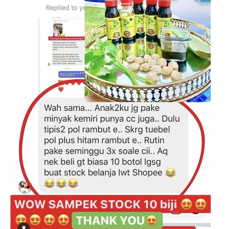 こ MINYAK KEMIRI PUSPA TANG ASLI DEPKES RI ALAMI PENUMBUH RAMBUT ,ALIS BREWOK ,JAMBANG siap ▶