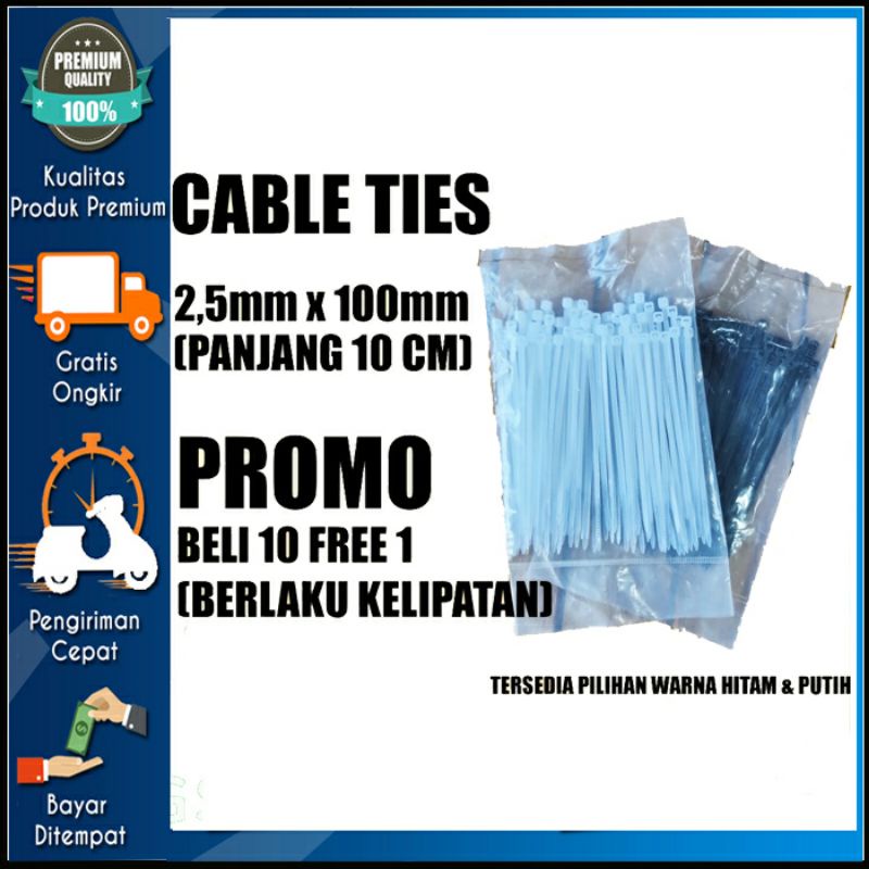 

Kabel Ties 10 cm Isi 100pcs