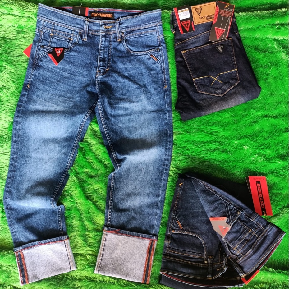 OXYGESS - Celana Jeans  pria Import original corvus melar halus terbaru