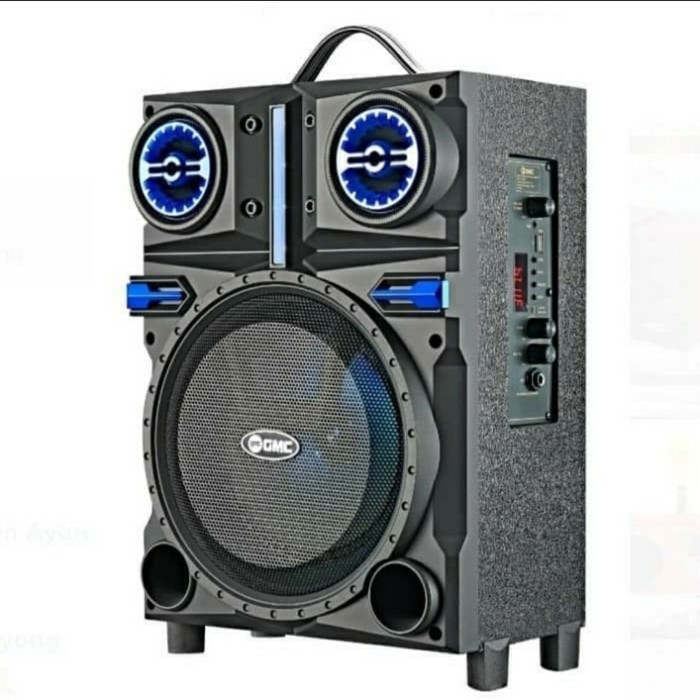 Speaker Portable Bluetooth GMC 897Q 897 Q Bonus Mic Wireless Ampli Meeting Speaker Karaoke