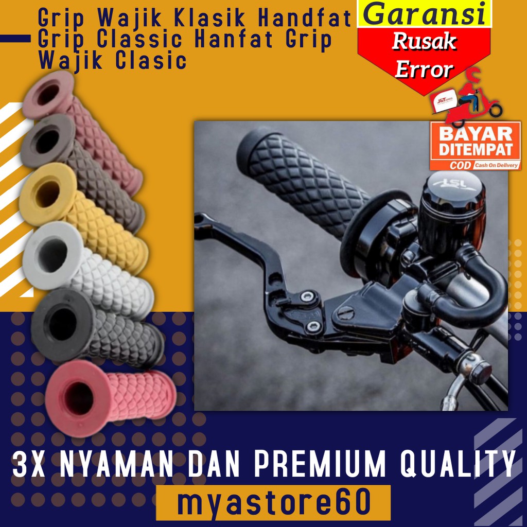 Grip Wajik Klasik Handfat Grip Classic Hanfat Grip Wajik Clasic Aksesoris Variasi Sparepart Motor