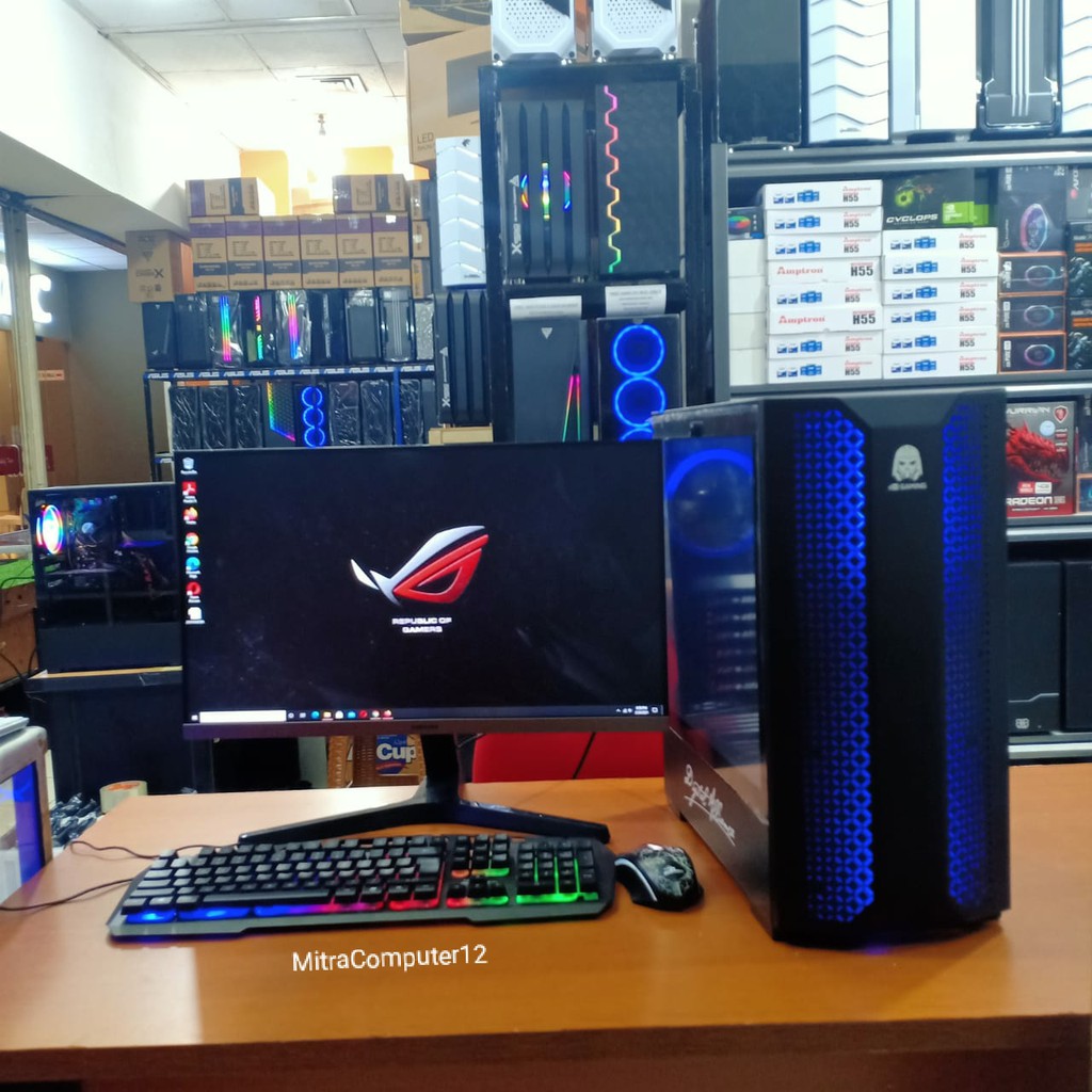 PC GAMING I7 3770 VGA GTX 750TI LED 24 INCH SIAP PAKAI