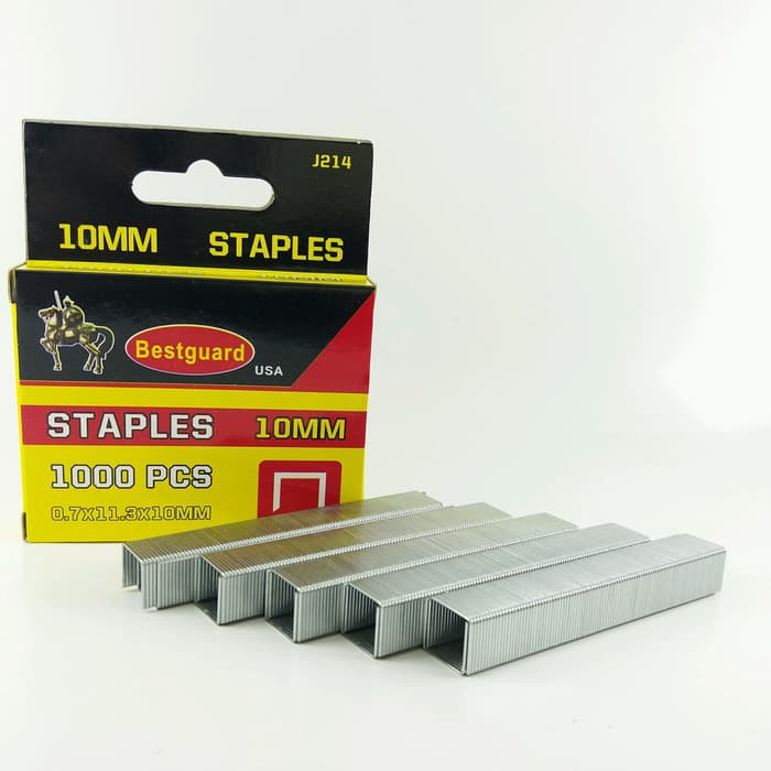 

isi staples tembak jok 10mm 1000pcs Bestguard J214
