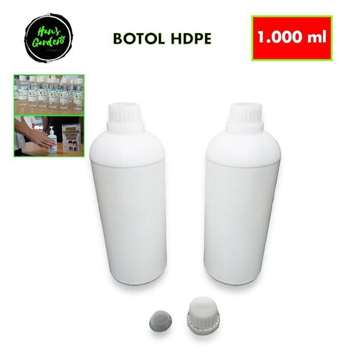 Botol labor HDPE 1000 ml solid