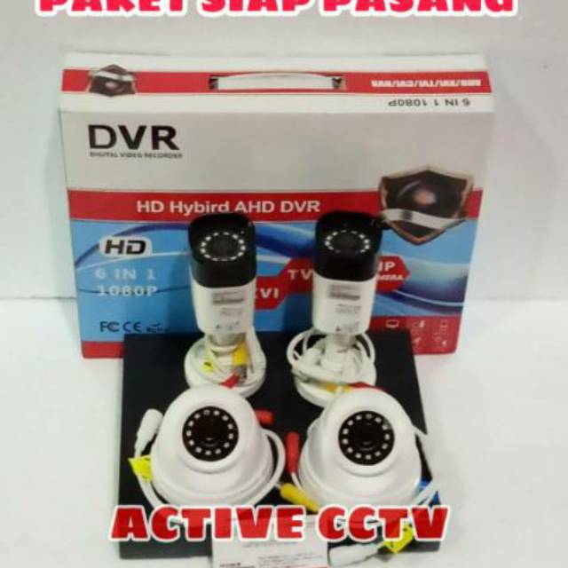 PROMO PAKET CCTV MURAH 4 KAMERA 720P 3MP 4 CHANNEL TINGGAL PASANG 4CH 4CHANEL 4CHANNEL