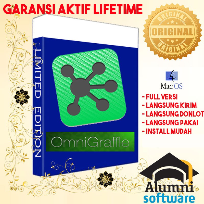 [FULL VERSION] OmniGraffle PRO - Design Mac Utility - GARANSI AKTIVASI