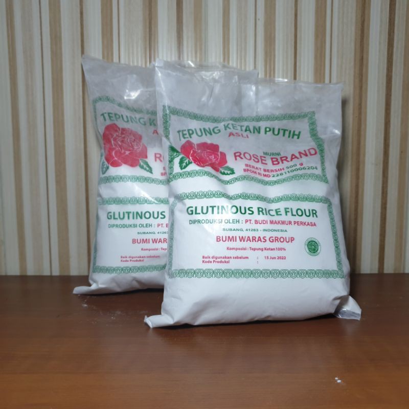 

Tepung Ketan Putih Asli Rosebrand 500gr