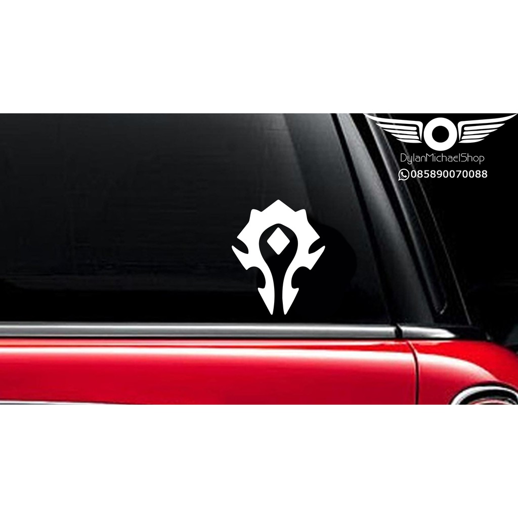 Stiker Kaca Mobil World of Warcraft The Horde Car Sticker bumper 02