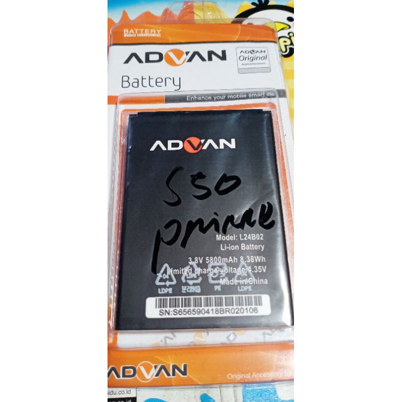 Baterai Advan S50 Prime Baterai Advan L24B02 Orginal