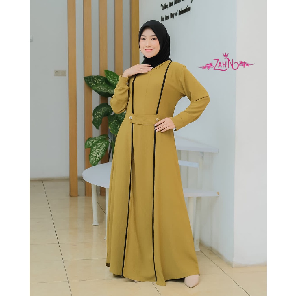 ALLENA DRESS ORI BY ZAHIN ALLENA CRINKLE DRESS GAMIS ALLENA BAHAN CRINKLE ORIGINAL ZAHIN GAMIS ZAHIN