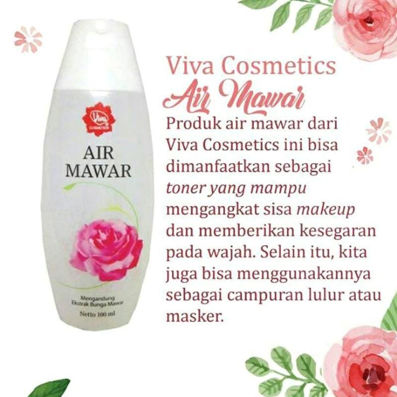 ✿ELYSABETHME✿ (🆅🅸🆅🅰) Viva air mawar rose water untuk campuran masker herbal alami toner