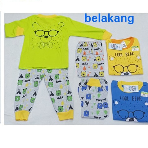 baby lucky piyama cool bear sml pj-102