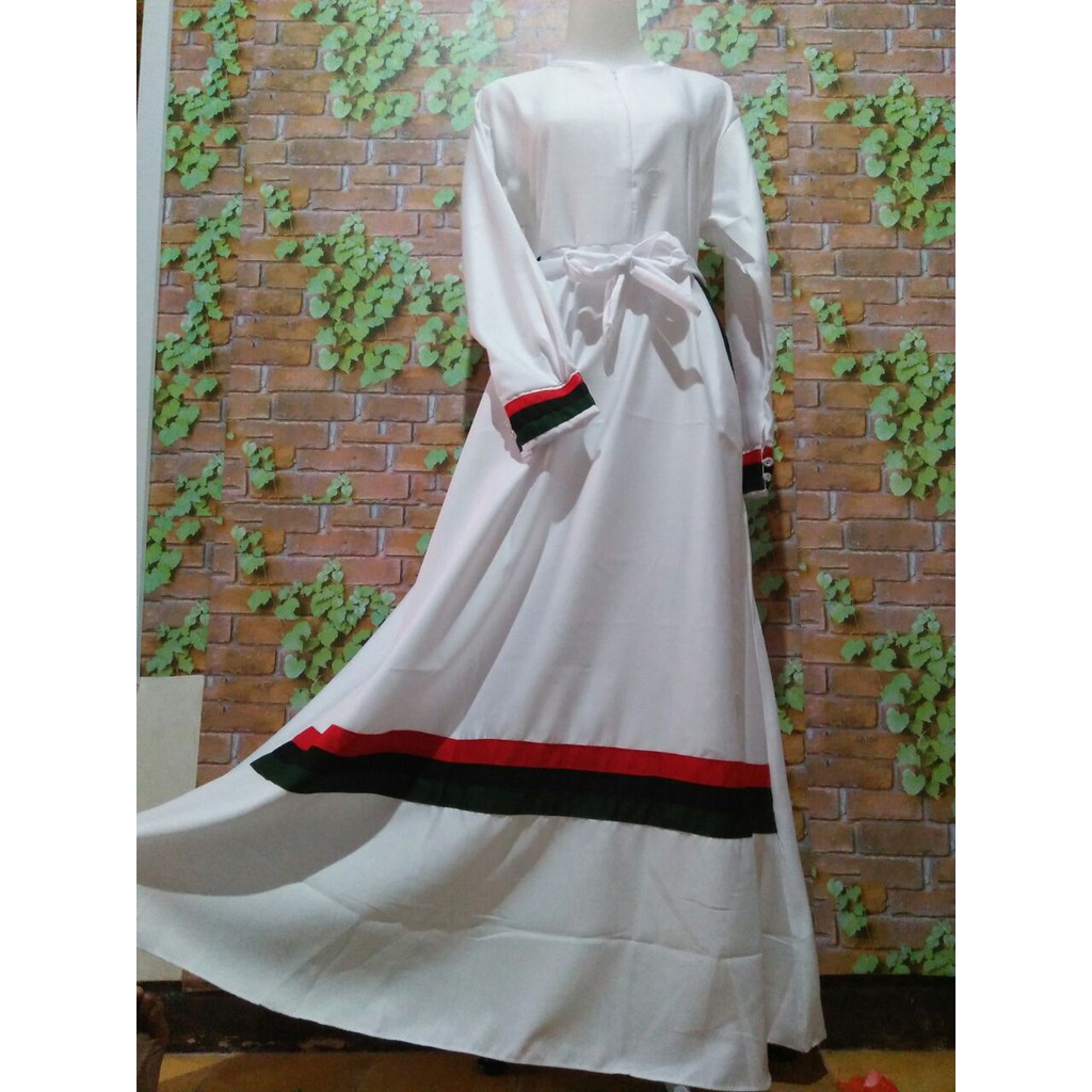 Gamis palestina warna palestine bendera palestin maxidress polos syari gaza khimar