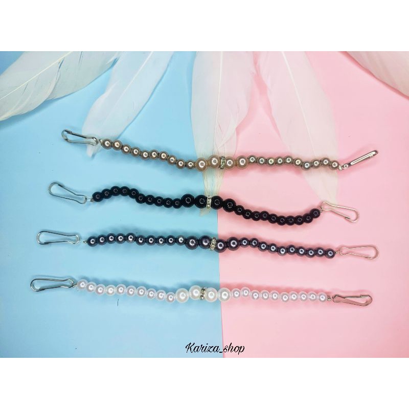 Kaitan Masker Hijab Murah /Kaitan Masker Mutiara / Kaitan Masker Lucu