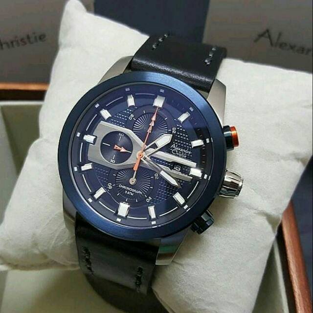 NEW JAM TANGAN PRIA ALEXANDRE CHRISTIE KULIT AC/6270 ORIGINAL
