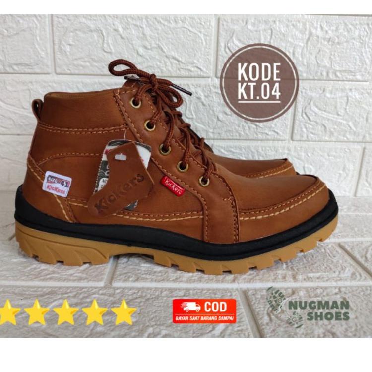 Modern.. Sepatu Boot Touring Kulit Original Model KT.04/Sepatu Kulit/Sepatu Touring/Sepatu Pria