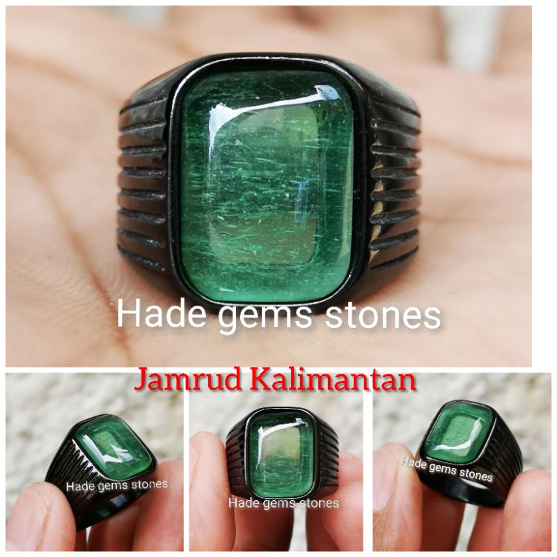 BATU PERMATA JAMRUD KALIMANTAN MODEL KOTAK SUPER ISTIMEWA