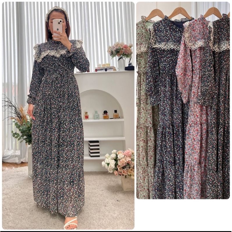 Gratias | Gamis Ceruty Renda Premium| Gamis Gratias