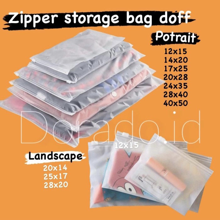 e0211f Zipper Travel Pouch / Zipper Storage Bag / Travel Pouch Serbaguna - 28X20 Landscape Fdrf021